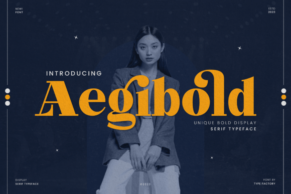 Aegibold: A Bold Display Typeface for Small Business Branding