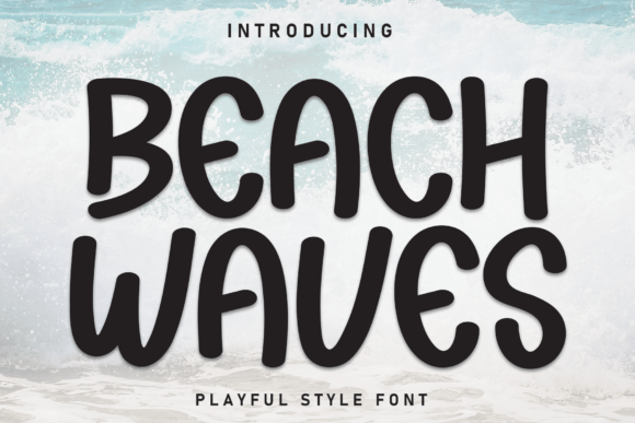 Beach Waves Font: A Handwritten Typeface for Crafters and Sellers