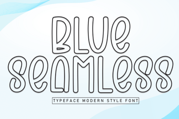Blue Seamless: A Handwritten Font for Small Business Branding