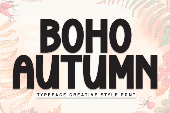 Boho Autumn: A Cozy Display Font for Editorial Storytelling