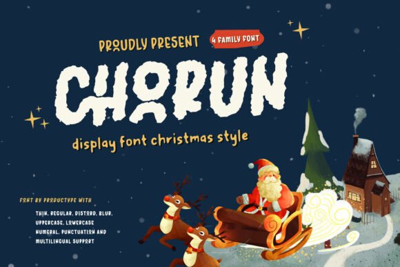 Chorun: A Display Font for Warm Holiday Editorial Design