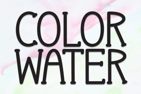 Color Water: A Handwritten Display Font for Handmade Products