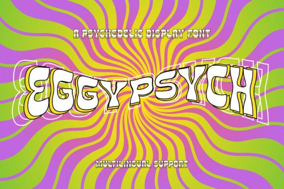 Eggypsych: A Retro Display Font for Craft Projects