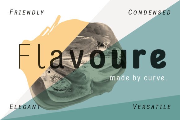 Flavoure: A Soft Round Typeface for Handmade Products