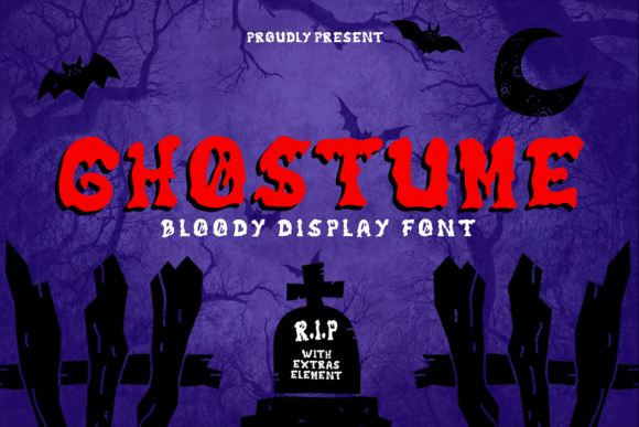 Ghostume Display Font: Spooky Type for Crafters and Sellers