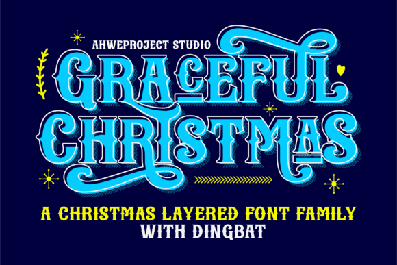 Graceful Christmas: A Display Font for Festive Digital Design