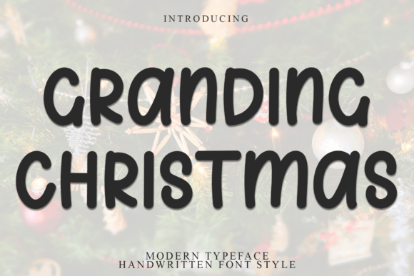 Granding Christmas: A Display Font for Editorial Design