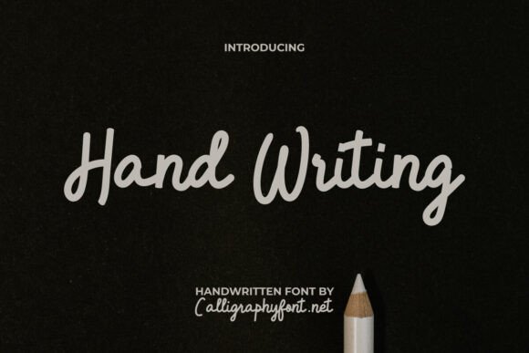 Hand Writing: A Rounded Bold Handwritten Font for Handmade Products