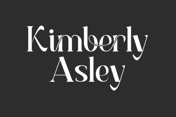 Kimberly Asley Font: A Craft-Friendly Display Typeface for Makers