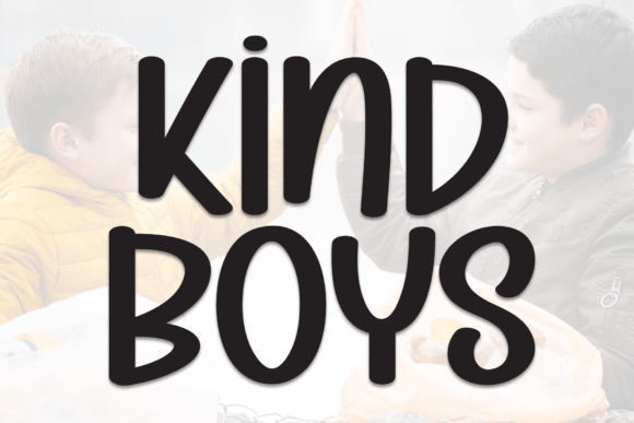 Kind Boys: A Handwritten Display Font for Makers and Sellers