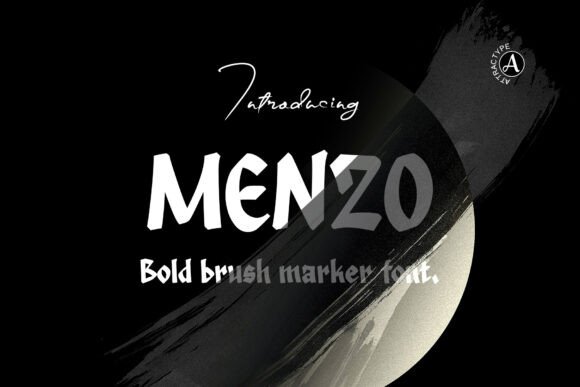 Menzo: The Bold Brush Marker Font That Feels Authentic
