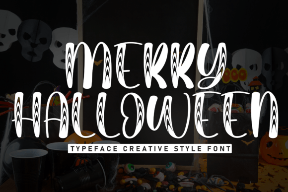 Merry Halloween Font: A Bold Handwritten Typeface for Crafters