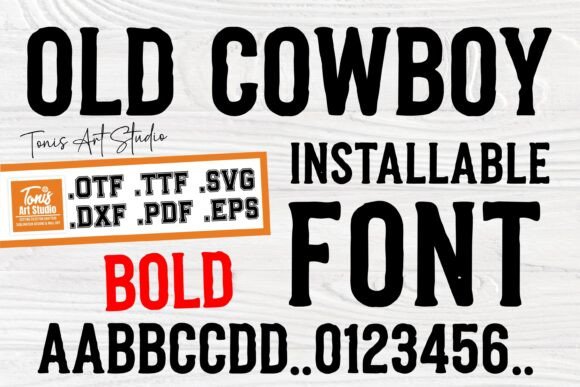 Old Cowboy Bold: A Display Font Built for Handmade Products