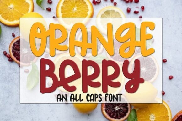 Orange Berry: A Playful Display Font for Web Design and Digital Branding