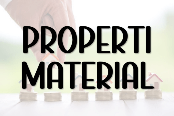Properti Material: A Playful Display Font for Standout Branding