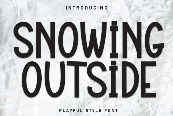 Snowing Outside: A Handwritten Font That Brings Warmth to Your Brand Identity