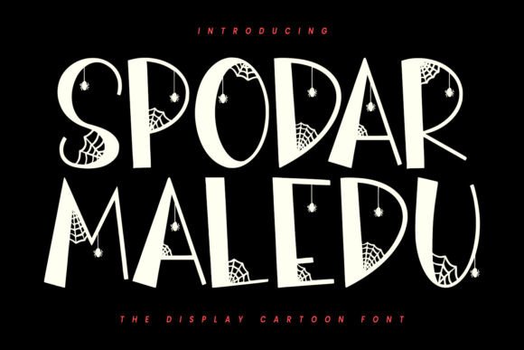 Spodar Maledu: A Display Font for Creepy Editorial Mood