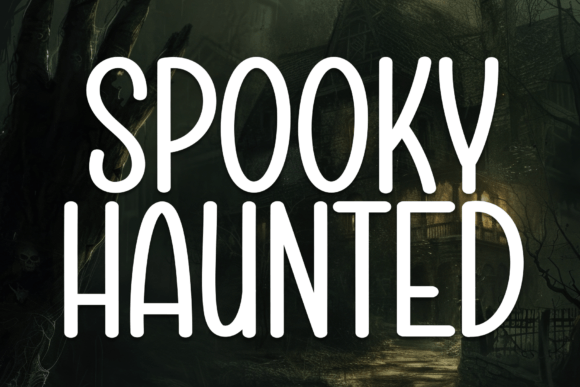Spooky Haunted: A Charming Handwritten Font for Crafters