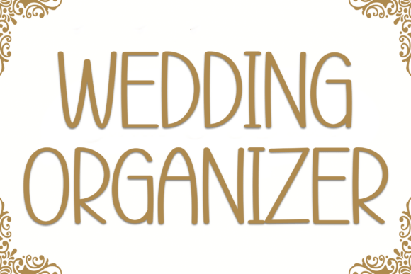 Wedding Organizer: A Playful Font That Gives Small Brands a Bold, Personal Touch