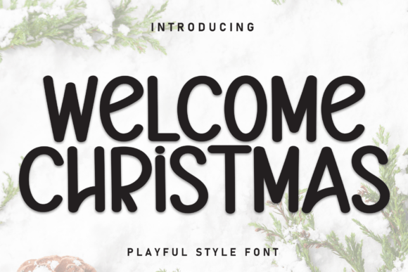 Welcome Chritsmas: A Handwritten Display Font for Editorial Design