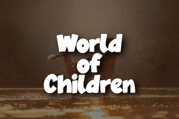 World of Children: A Display Font for Editorial Storytelling